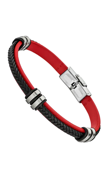 Lederarmband: 100 % Echtleder · verschiedene Designs und Farben